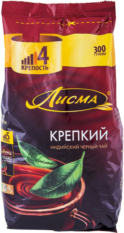 Чай черный Лисма Крепкий 300г