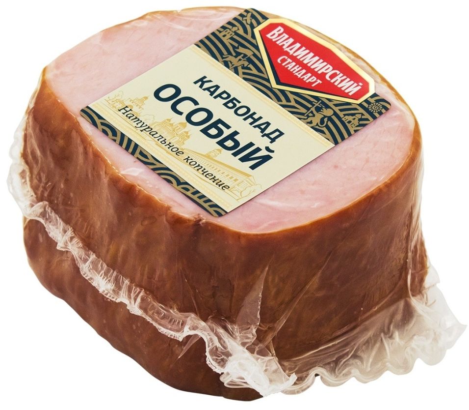 Карбонад Владимирский Стандарт Особый копчено-вареный 0.4-0.6кг