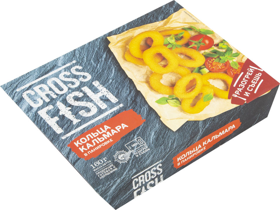 Кольца кальмара Cross Fish в панировке 160г