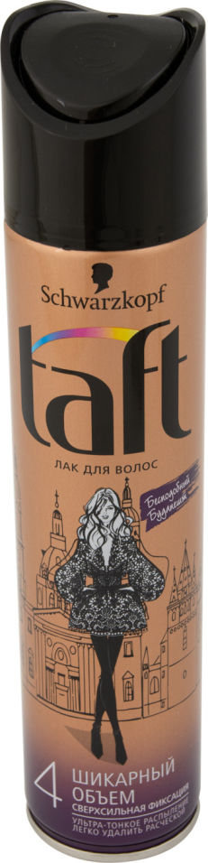 Лак для волос Taft Бесподобный Будапешт Шикарный объем сверхсильная фиксация 225мл 269₽