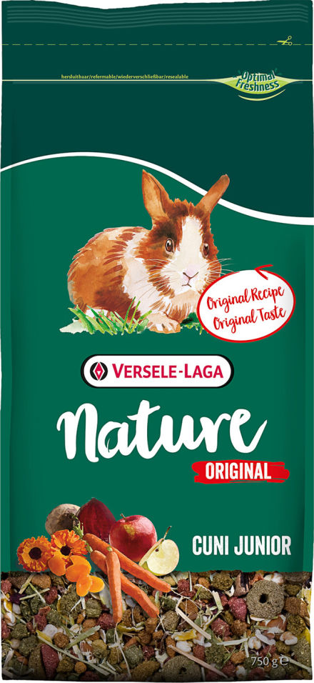 Корм для молодых кроликов Nature Original Cuni 750г Корм для молодых кроликов Nature Original Cuni 750г