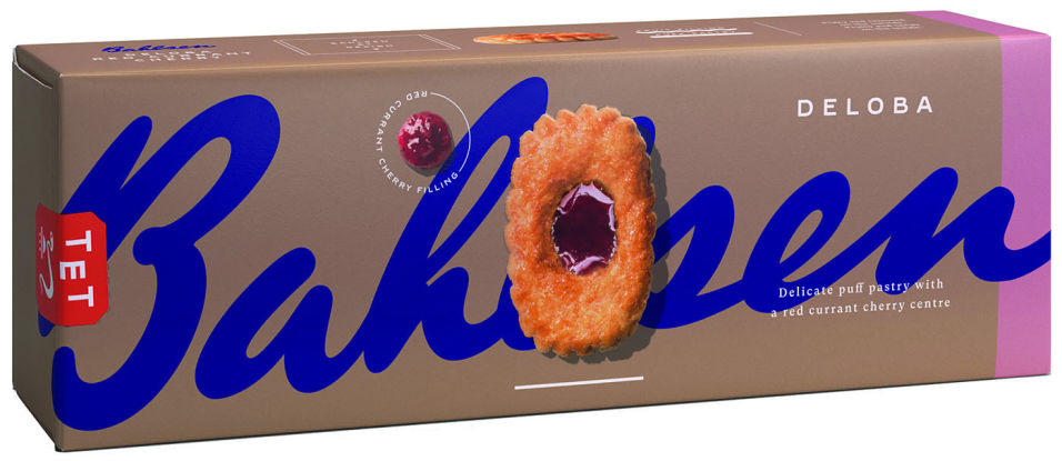 Печенье Bahlsen Deloba Красная смородина и Вишня 100г