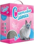 Наполнитель для кошачьего туалета Счастливые Лапки Эконом комкующийся 5кг Наполнитель для кошачьего туалета Счастливые Лапки Эконом комкующийся 5кг