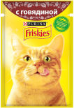 Влажный корм для кошек Friskies с говядиной в подливе 85г