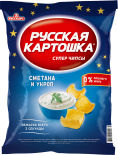 Чипсы Русская картошка Сметана и укроп 50г Чипсы Русская картошка Сметана и укроп 50г