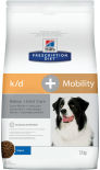 Сухой корм для собак Hills Prescription Diet k/d + Mobility для поддержания здоровья почек и суставов 12кг