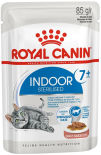Влажный корм для кошек Royal Canin Indoor Sterilised 7+ кусочки в соусе 85г