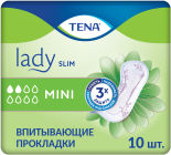 Прокладки Tena Lady Slim Mini урологические 10шт Прокладки Tena Lady Slim Mini урологические 10шт