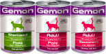 Набор Gemon Cat Корм для кошек Паштет говядина 400г + Sterilised для стерилизованных кошек паштет индейка 400г + Кусочки говядины 415г 