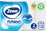 Туалетная бумага Zewa Плюс Белая 12 рулонов 2 слоя