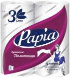 Бумажные полотенца Papia 2 рулона 3 слоя