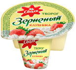 Творог зерненый Сваля Клубника 5% 130г Творог зерненый Сваля Клубника 5% 130г