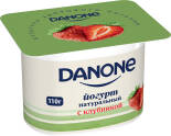 Йогурт Danone Клубника 2.9% 110г Йогурт Danone Клубника 2.9% 110г