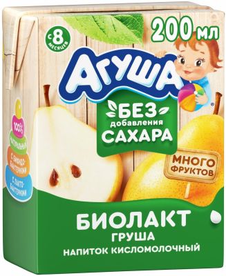 Биолакт Агуша Груша 200мл