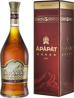 Коньяк Арарат 5 звезд 40% 0.7л п/у