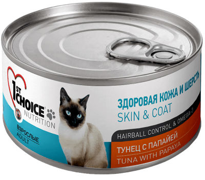 Корм для кошек 1st Choice тунец с папайей 85г