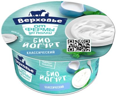 Биойогурт Верховье Классический 3.5% 150г