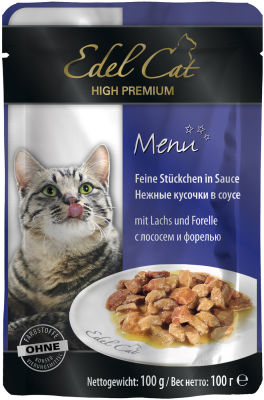 Корм для кошек Edel Cat Лосось и форель 100г
