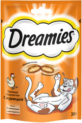 Лакомство для кошек Dreamies с курицей 30г