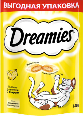 Лакомство для кошек Dreamies с сыром 140г