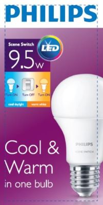 Лампа светодиодная Philips LED Cool&Warm E27 9.5Вт