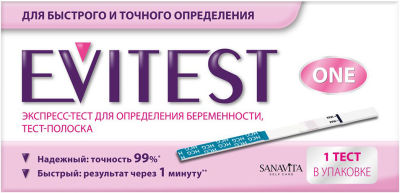 Тест Evitest для определения беременности
