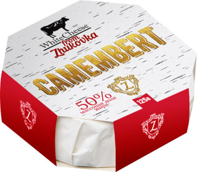 Сыр White Cheese from Zhukovka Камамбер с белой плесенью 50% 125г