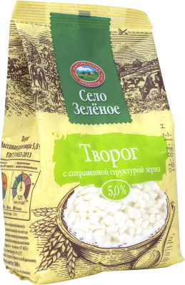 Творог Село Зеленое 5% 500г