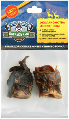 Лакомство для собак Погрызухин Калтык северного оленя 80г