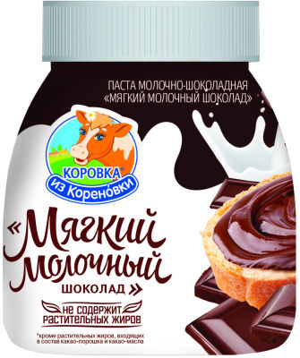 Паста Коровка из Кореновки Мягкий молочный шоколад 330г