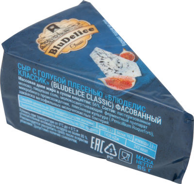 Сыр BluDelice Classic с голубой плесенью 56% 85г