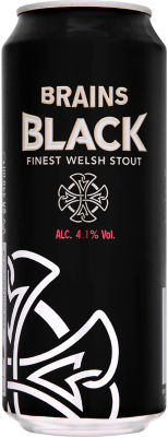 Пиво Brains Black 4.1% 0.44л